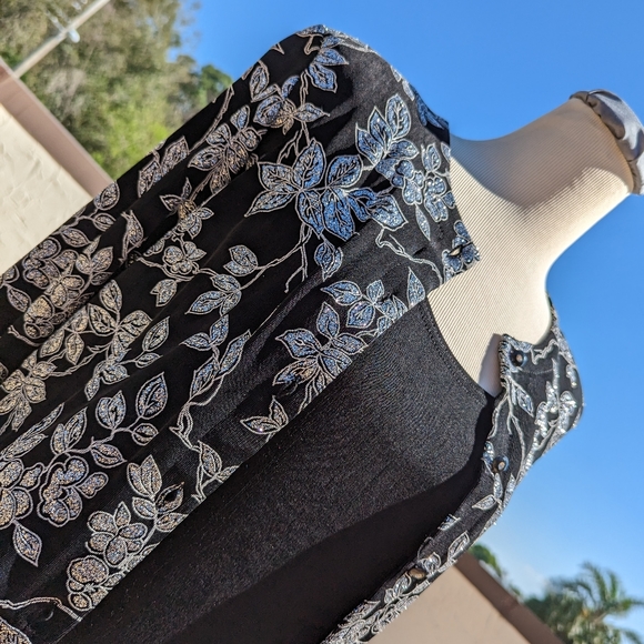 Ronnie Nicole 2 Piece Formal Floor Length Dress / Jacket Set - Size 10 - Picture 6 of 14